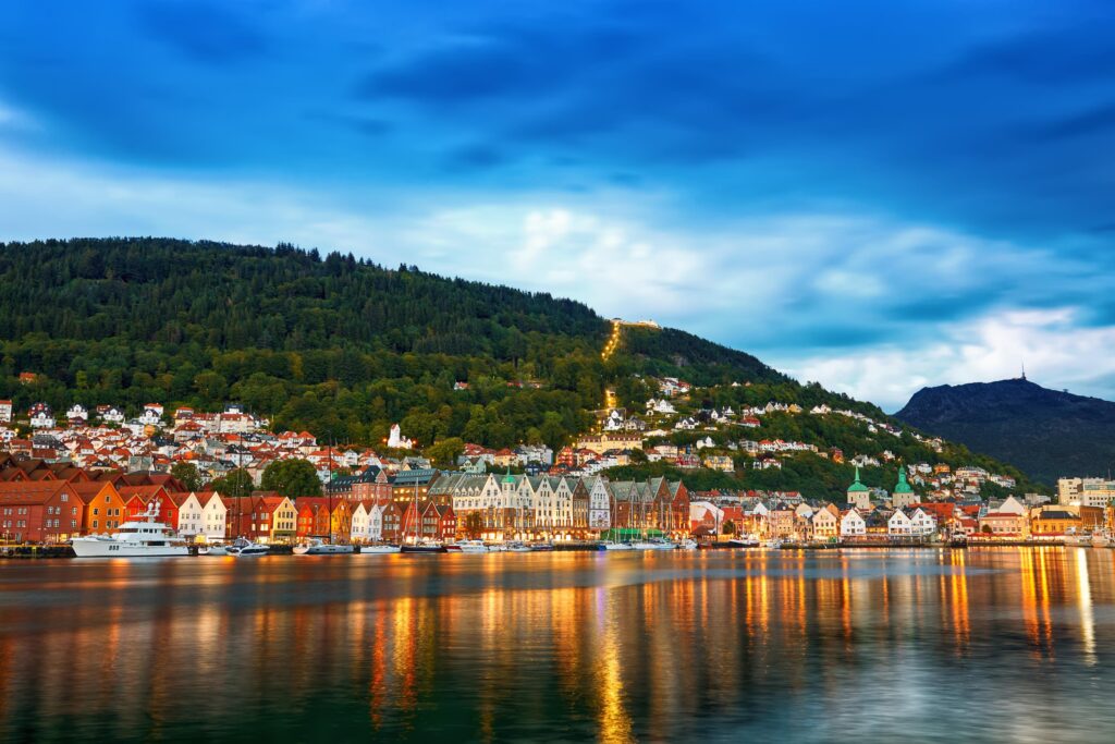 city break w bergen fiordy norwegii